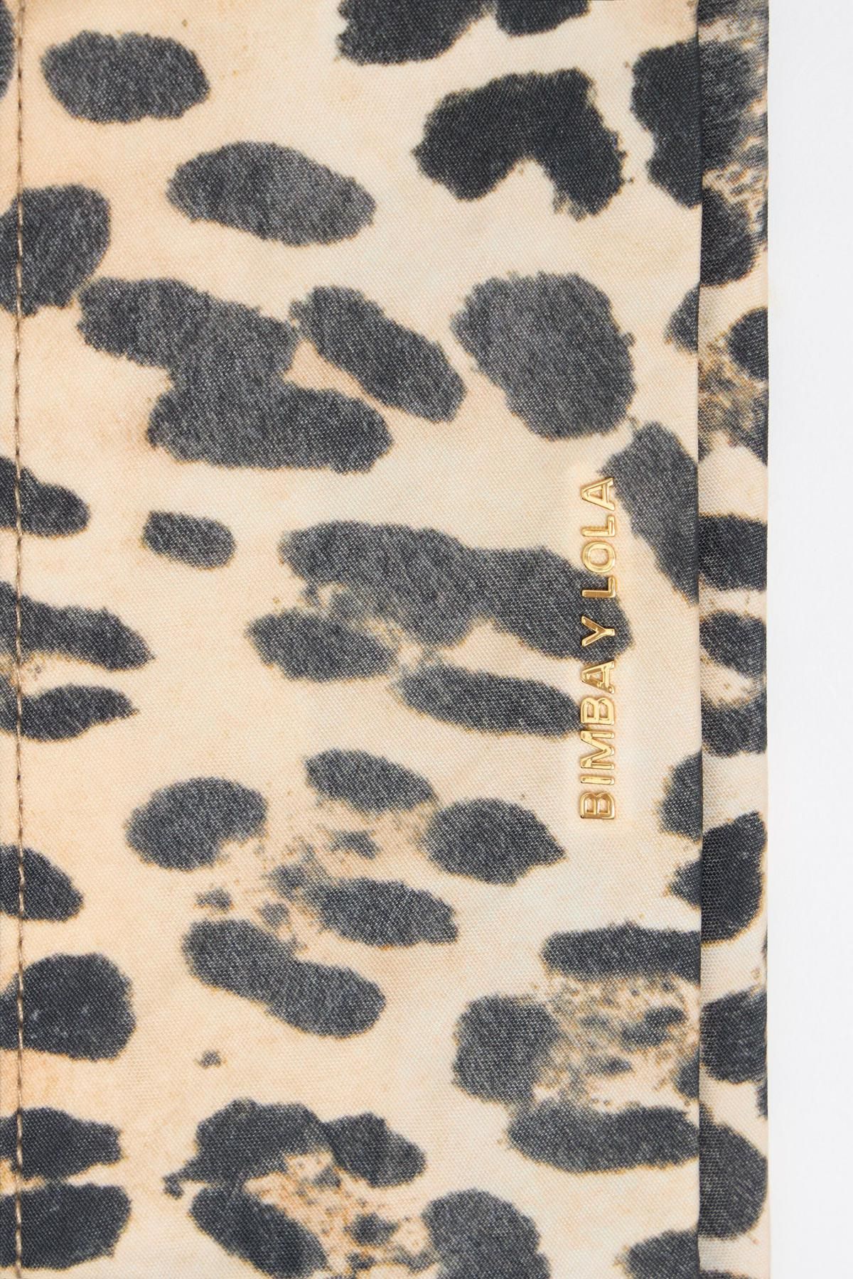 빔바이롤라 레오파드 패턴 나일론 포켓 미니 지갑 251BBK205.11201 LEOPARD NATURAL - 상세 이미지 2