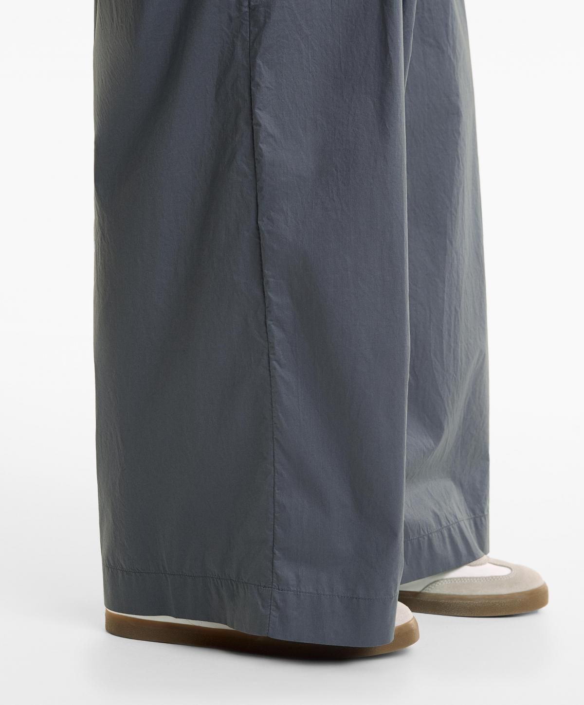 오이쇼 와이드핏 코튼 포플린 팬츠 3356/873 PETROLBLUE - 상세 이미지 5