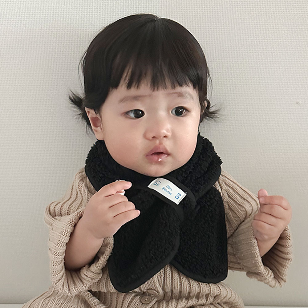 올포홈 포근 양털 아기 목도리 유아 넥워머 아동 머플러 겨울 끼우는목도리