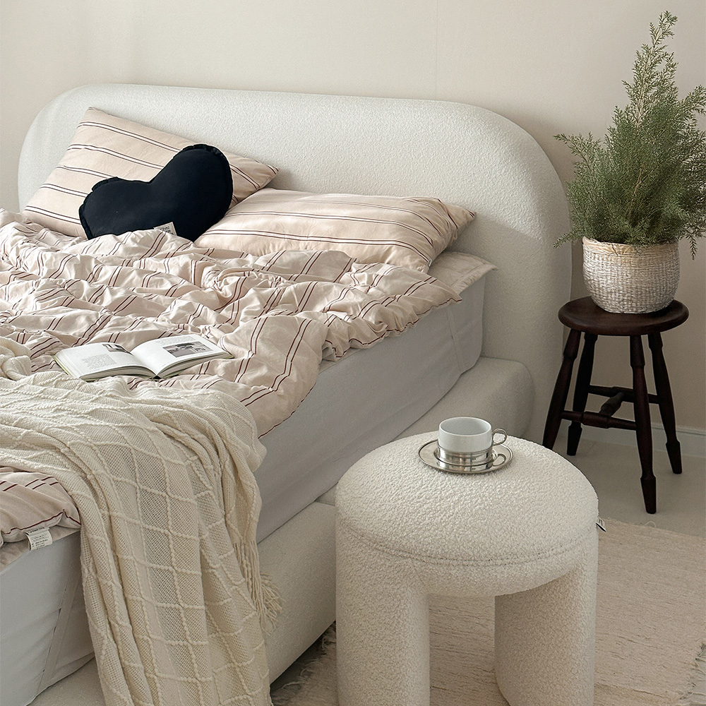 반트 마네모네 패브릭침대 프레임 퀸/킹 상세 이미지 2