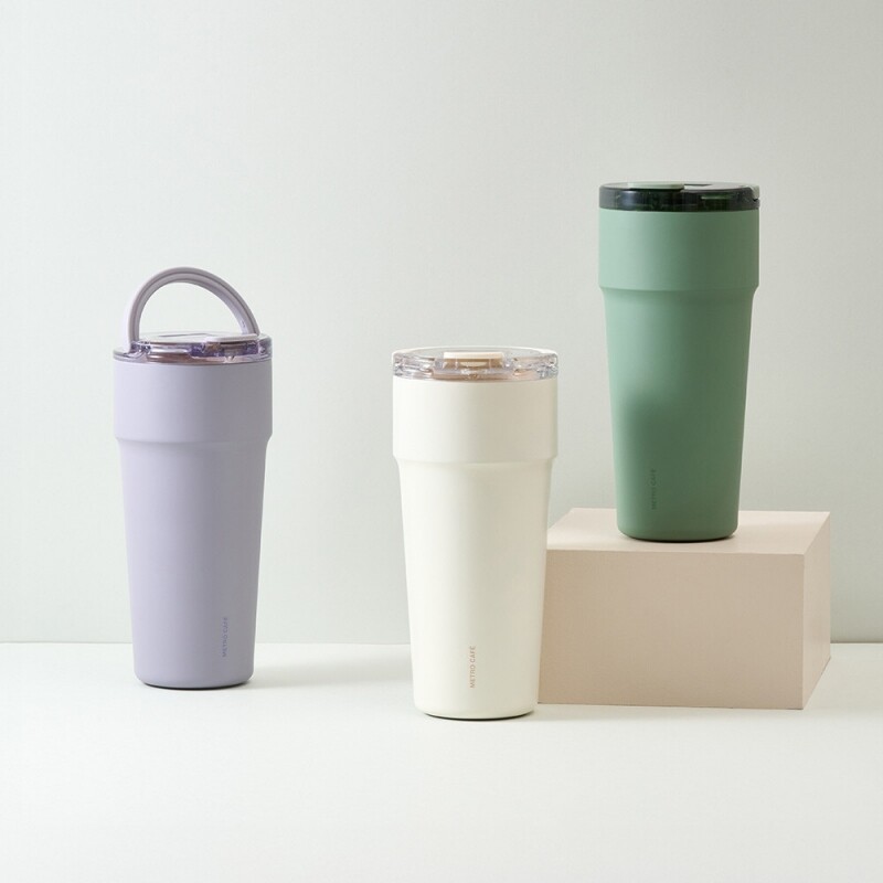 락앤락 각인텀블러 세라믹 메트로 카페 탑핸들 손잡이 빨대 머그 밀폐 텀블러 900ml - 상세 이미지 2
