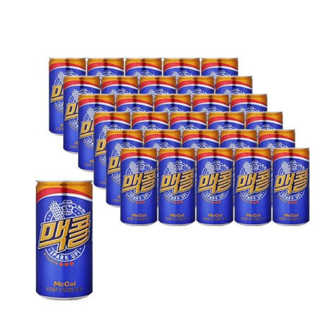 일화 추억의음료 맥콜 보리음료 보리탄산음료 190ml 30개
