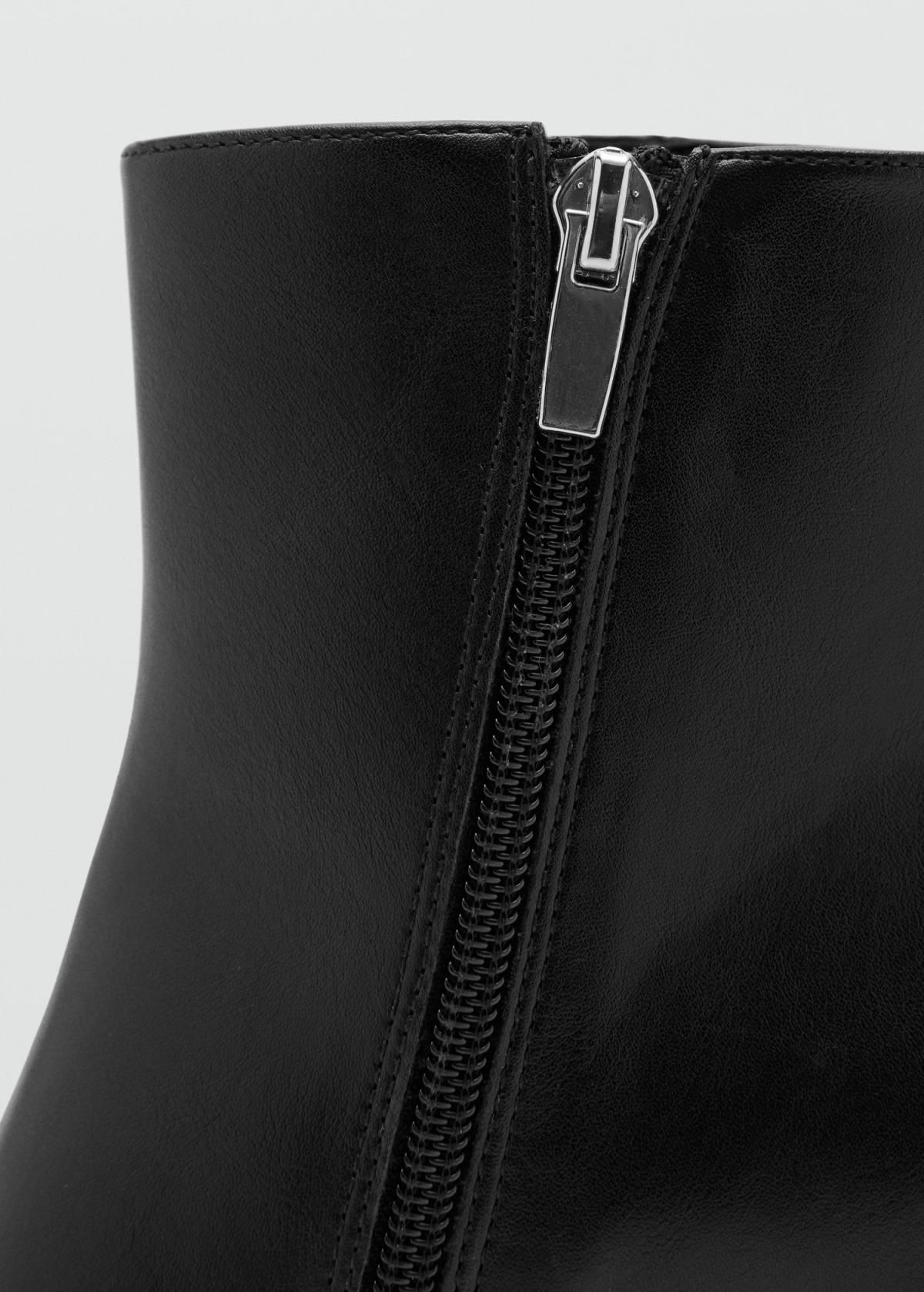 망고 테크니컬 블록힐 앵클부츠 27071255 NEGRO - 상세 이미지 5