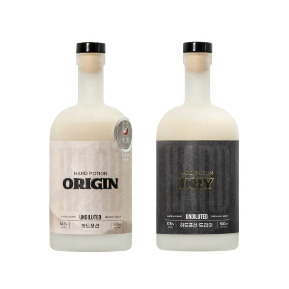 [하드포션 세트] 하드포션 14.3도 + 하드포션 드라이 17.5도 팔팔양조장