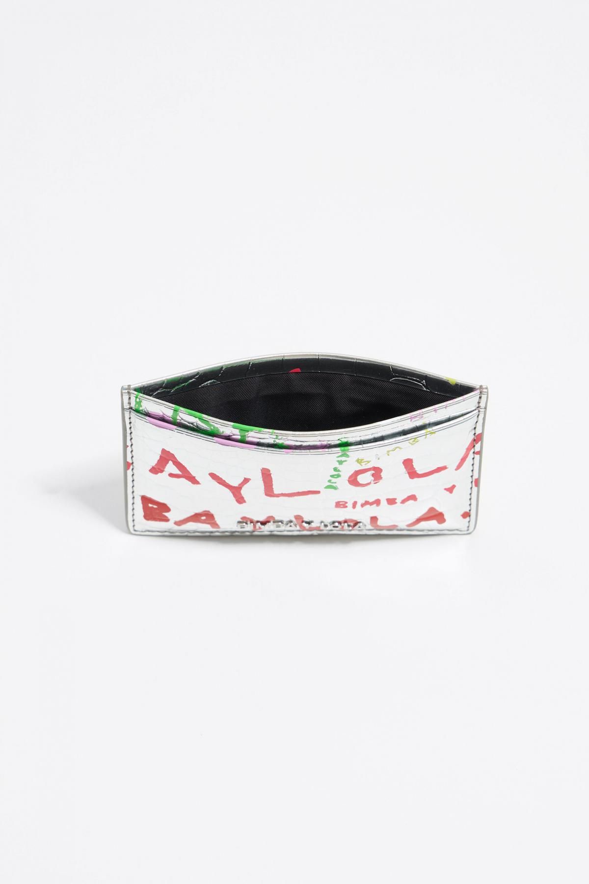 빔바이롤라 실버 크록 엠보 카드지갑 251BBR603.11485 BIMBAYLOLA.COM SILVER - 상세 이미지 3
