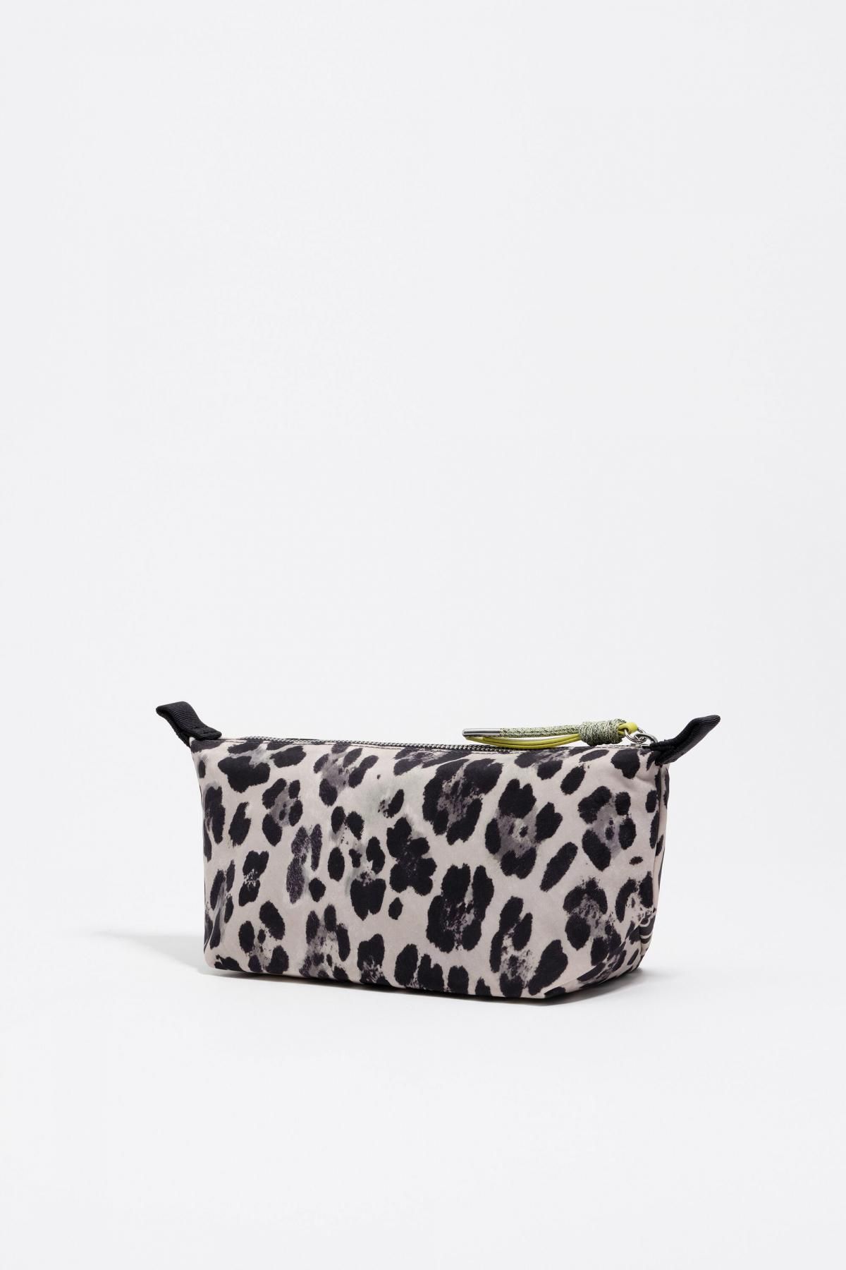 빔바이롤라 레오파드 패턴 나일론 코스메틱 파우치 252BBK415.10342 LEOPARD GREY - 상세 이미지 5