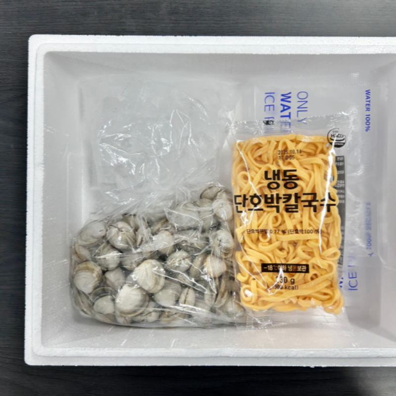 자연가득 동죽 호박칼국수세트 냉동 동죽 1kg + 칼국수면 230g 이미지 6