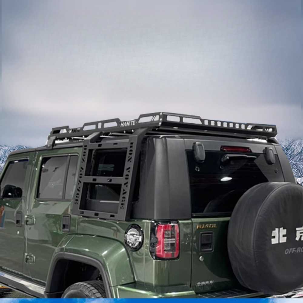지프 호환 루프바스켓 SUV 차량용 루프 적재 캐리어 BJ40L-4도어 망간강 랙(포함) - 상세 이미지 2