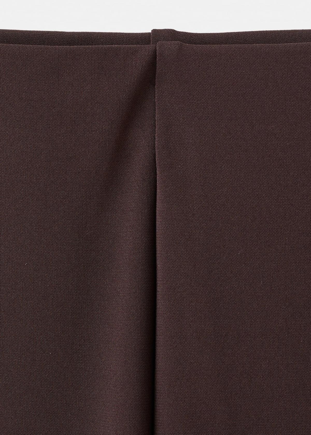 망고 엘라스틱 웨이스트 스트레이트 롱 슬랙스 팬츠 17059109 MARRON - 상세 이미지 5