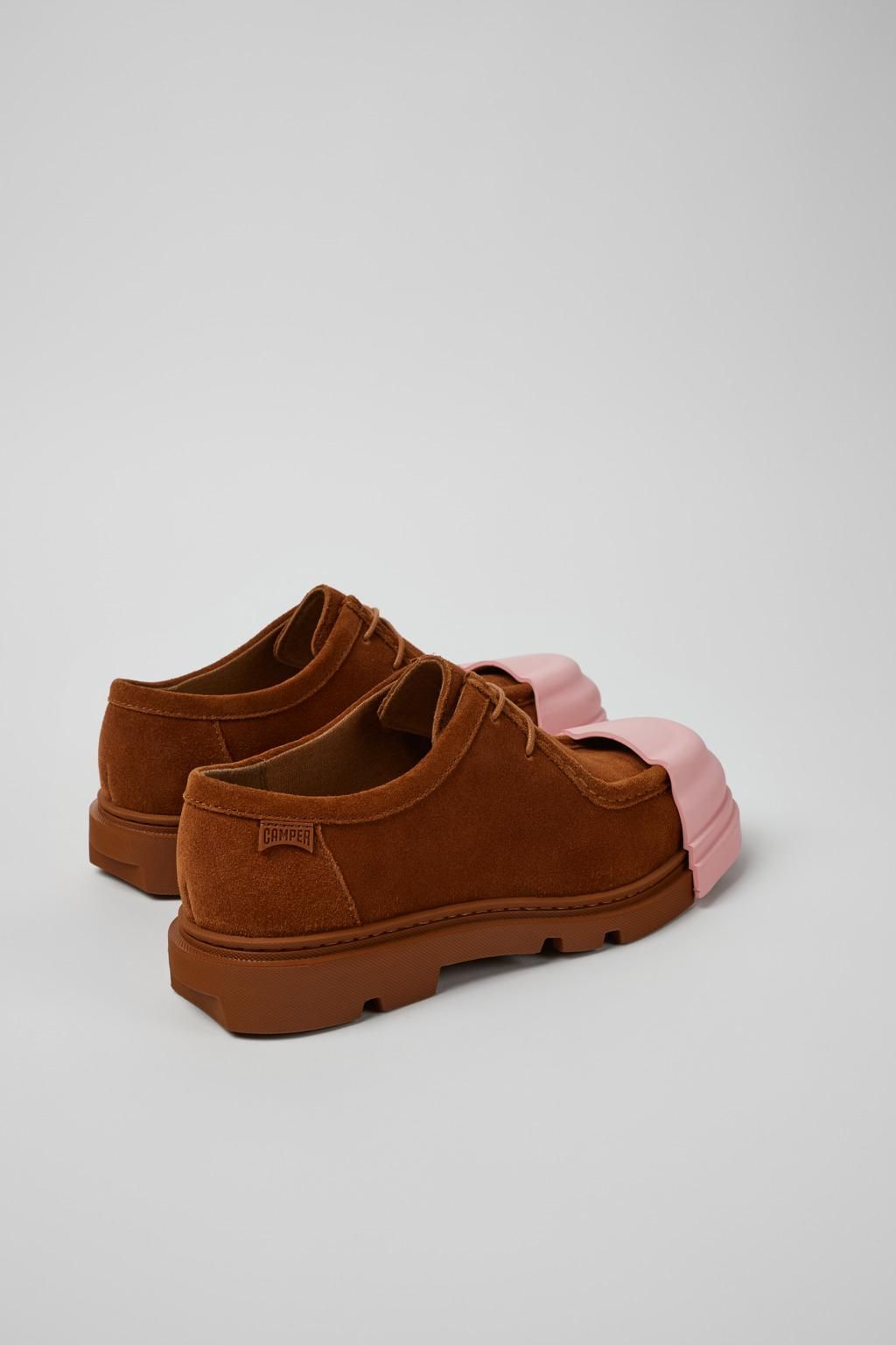 캠퍼 친환경 브라운 누벅 로우테크니컬 클래식 슈즈 K201469-021 BROWN - 상세 이미지 3