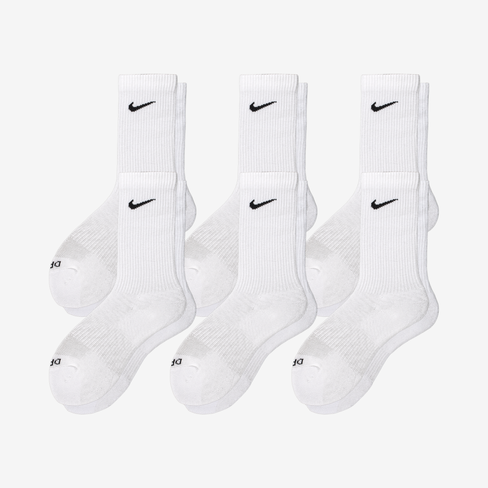 나이키 에브리데이 스우시 장목 양말 6팩 SX6897-100