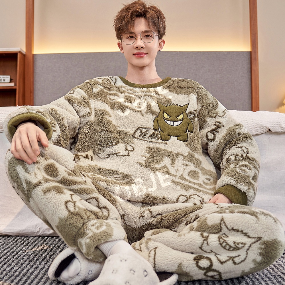 오브제 산호 융털 이지웨어 상하세트 파자마 겨울 잠옷 홈웨어 이미지 8