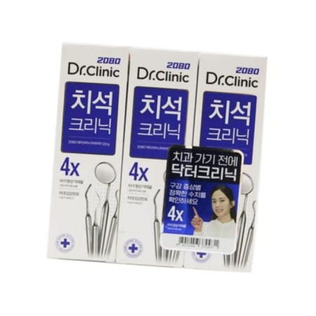 치석크리닉치약 2080 Dr.Clinic 치은염예방 치석크리닉 치약 3입 120g