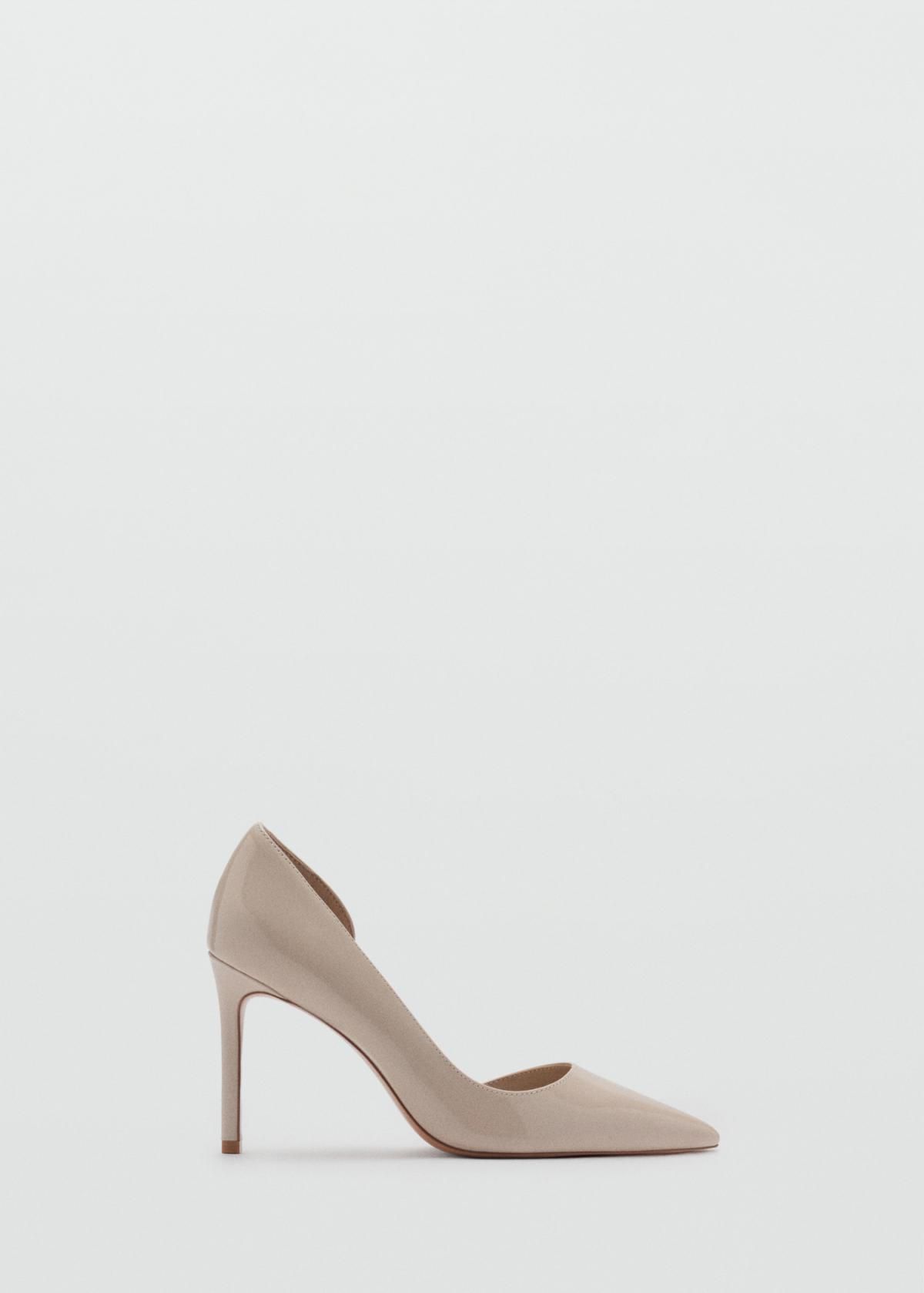 망고 에나멜 하이힐 비대칭 펌프스 10cm 17093821 GRIS - 상품 이미지