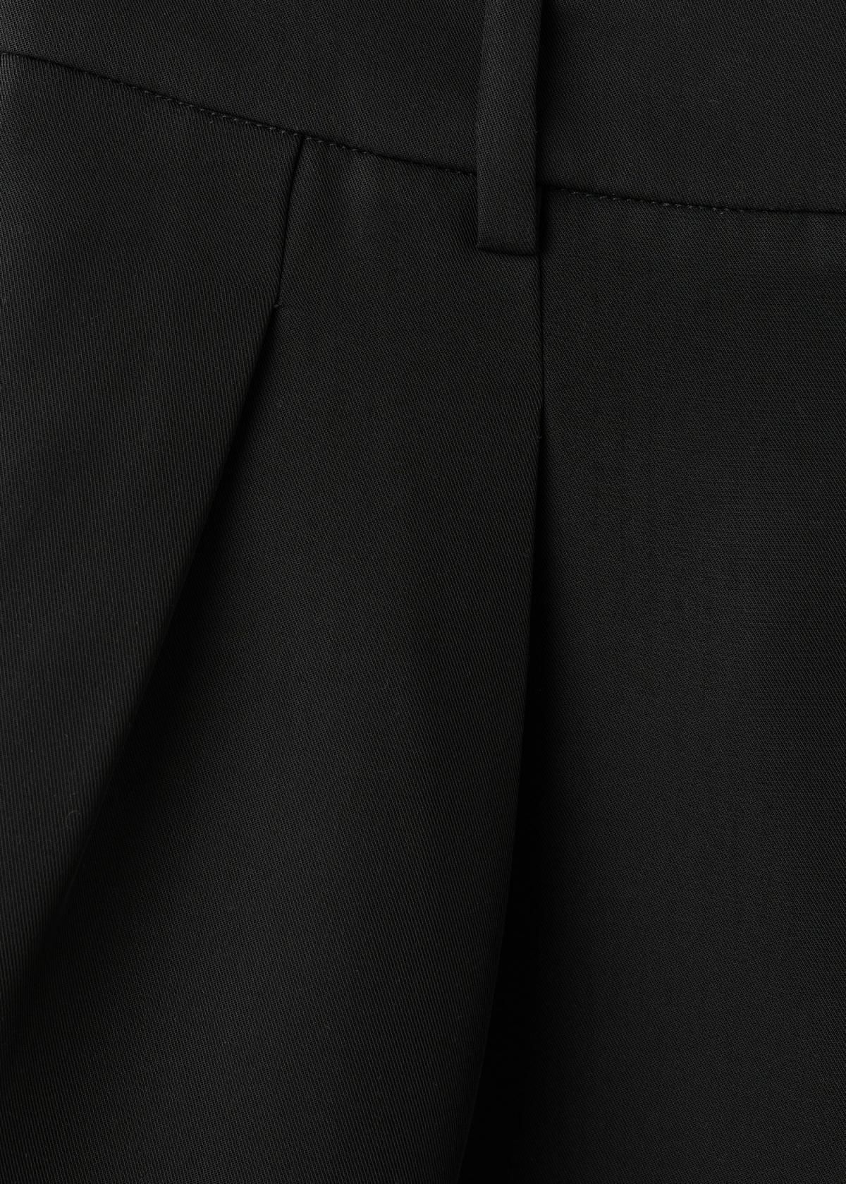 망고 하이웨이스트 테일러드 미니 핀턱 팬츠 17079105 NEGRO - 상세 이미지 5