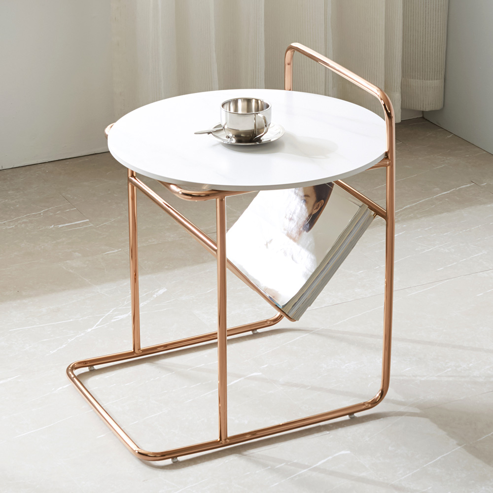 스코나 테오나 포세린 세라믹 스텐스틸 거실 사이드 테이블