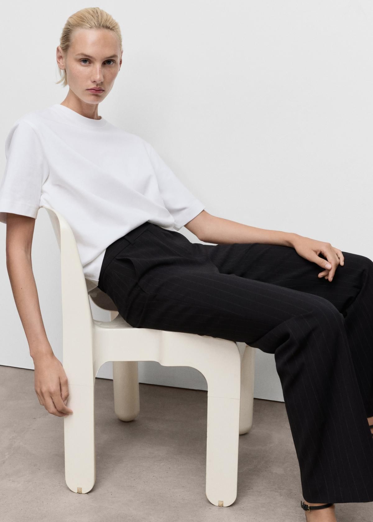 망고 테일러드 스트레이트핏 정장 슬랙스 팬츠 17074786 AZUL MARINO - 상세 이미지 5