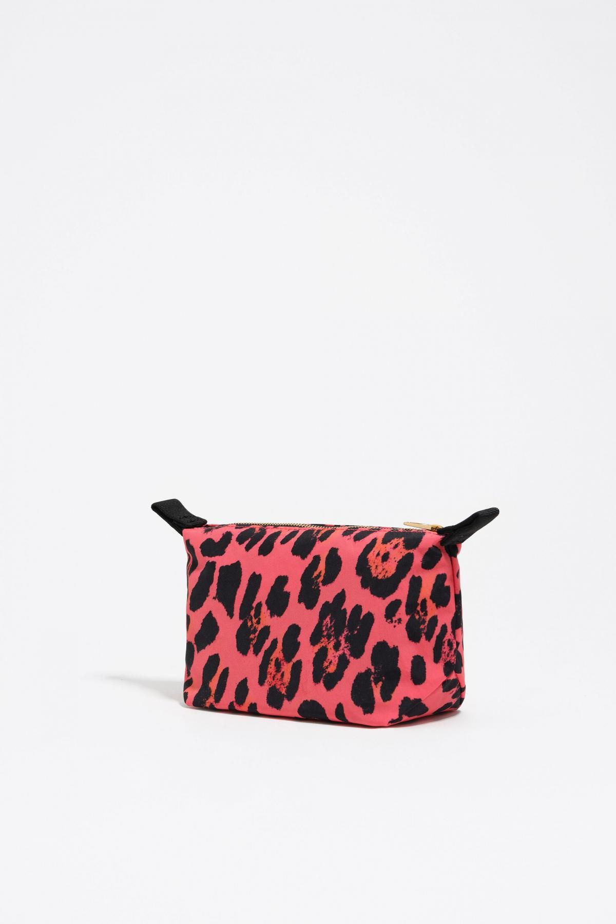 빔바이롤라 트렌디 레오파드 일렉트릭핑크 나일론 코스메틱 파우치 252BBK413.11340 LEOPARD ELECTRIC PINK - 상세 이미지 5