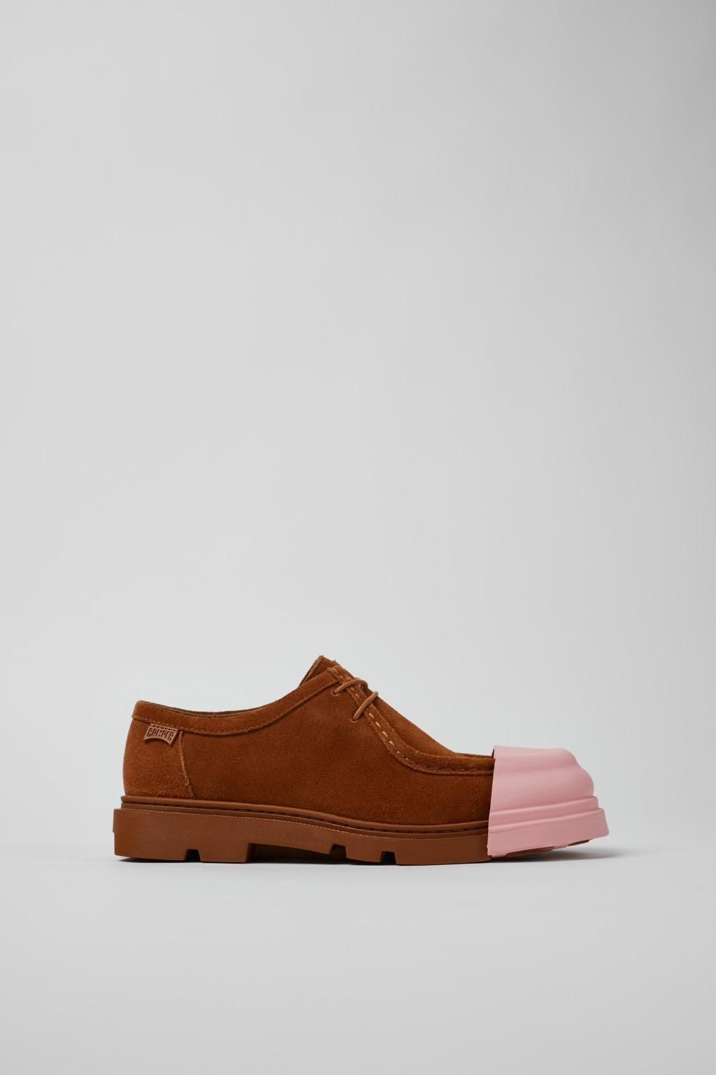 캠퍼 친환경 브라운 누벅 로우테크니컬 클래식 슈즈 K201469-021 BROWN - 메인 이미지