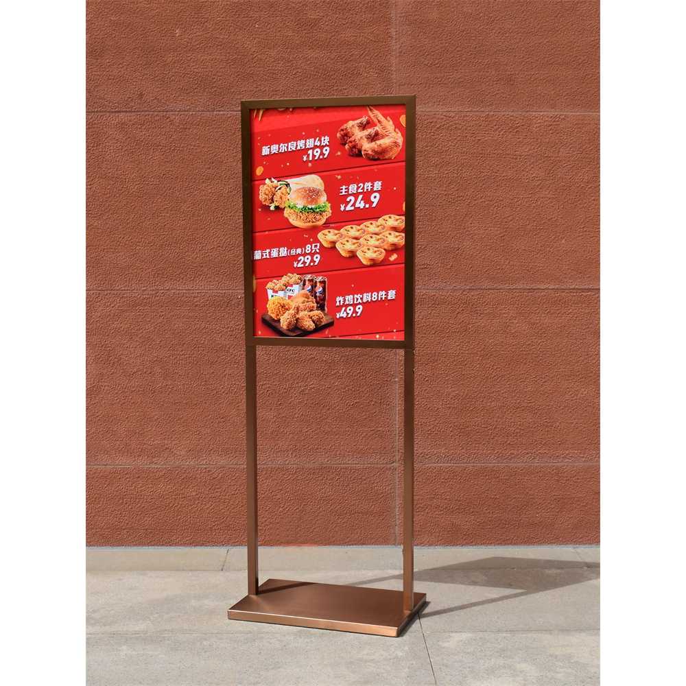 입간판 스탠드 배너 꽃집 포스터 단면 광고판 실외 블랙 50x70x140cm 이미지 6