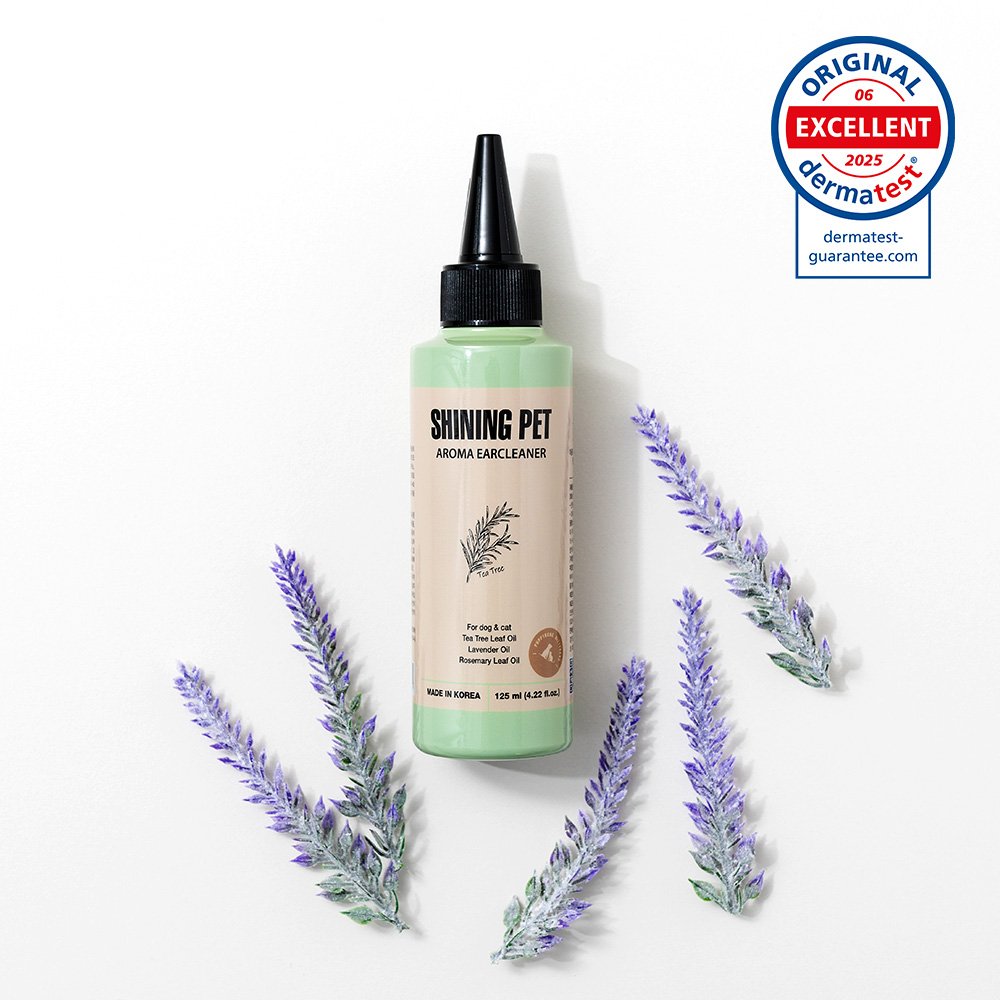 샤이닝펫 아로마 이어클리너 강아지귀세정제 귀청소 티트리 125ml - 상품 이미지