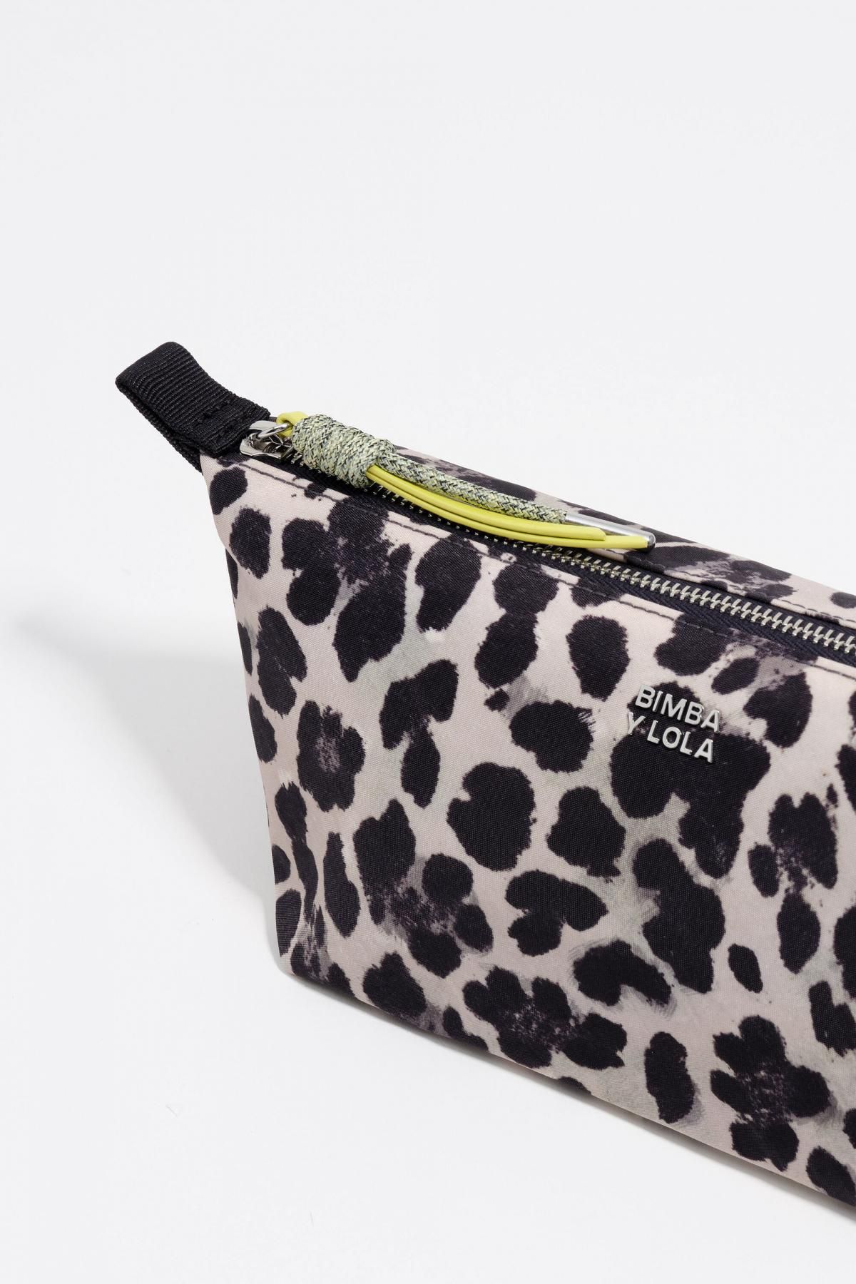 빔바이롤라 레오파드 패턴 나일론 코스메틱 파우치 252BBK415.10342 LEOPARD GREY - 상세 이미지 2