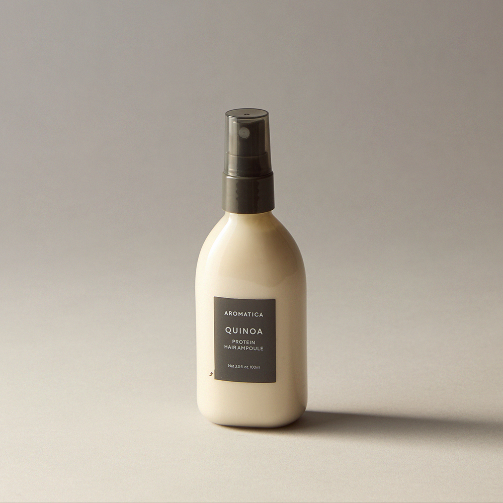 [LPP 단백질]아로마티카 퀴노아 프로틴 헤어 앰플 100ML 트리트먼트 노워시 단백질 손상모 헤어크림 실리콘 FREE