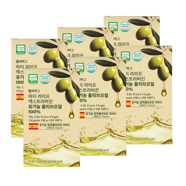 엑스트라버진 아침 공복 올리브오일 30포 6박스 일회용 올리브유 올리브기름 1회용 - 상품 이미지
