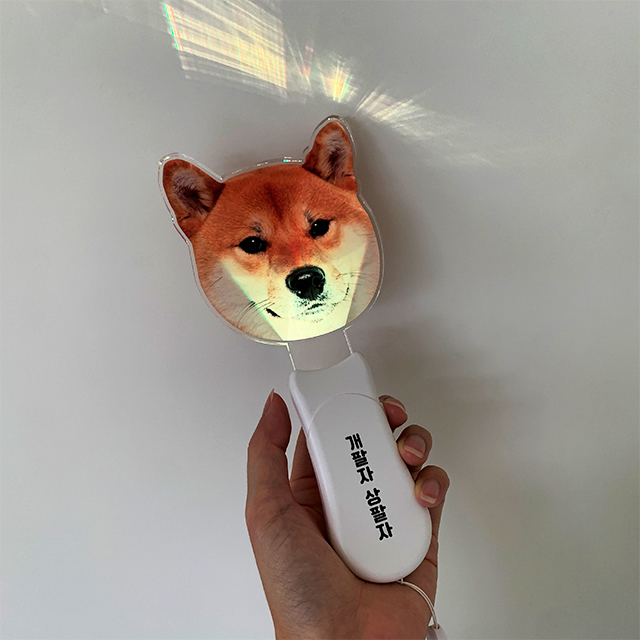 아크릴 야광봉 응원봉 주문 제작 강아지 고양이 파티 생일 응원 도구 원형 - 상품 이미지