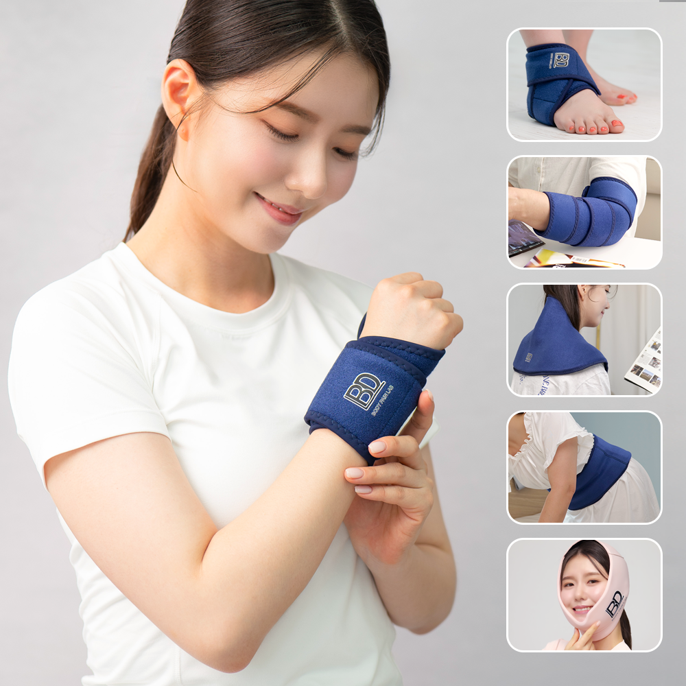 손목 보호대 외 발목 무릎 팔꿈치 목 어깨 복부 허리 얼굴 냉 온 찜질 찜질팩 모음전 - 상품 이미지