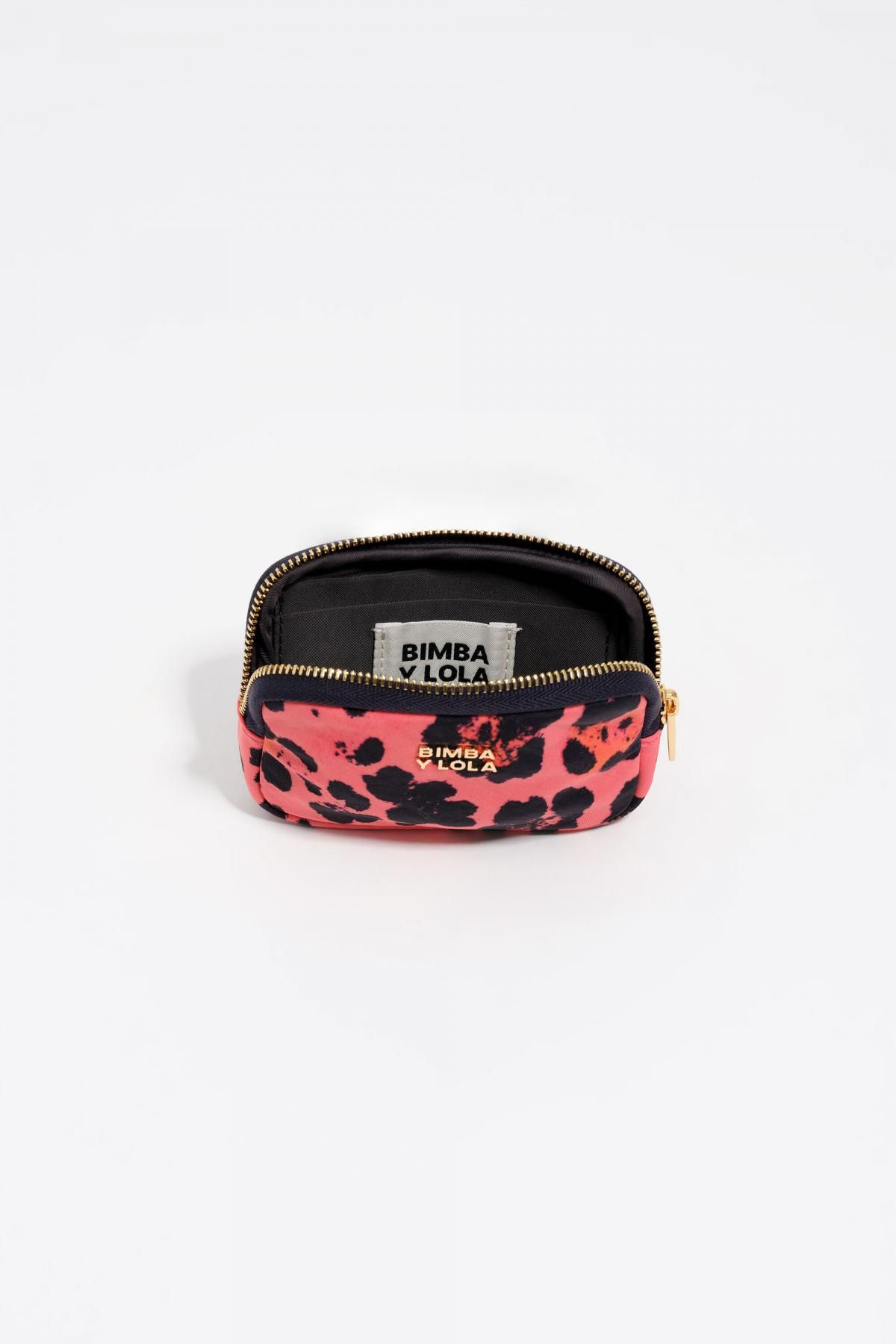 빔바이롤라 레오파드 네온핑크 나일론 코인 파우치 252BBK140.11340 LEOPARD ELECTRIC PINK - 상세 이미지 3
