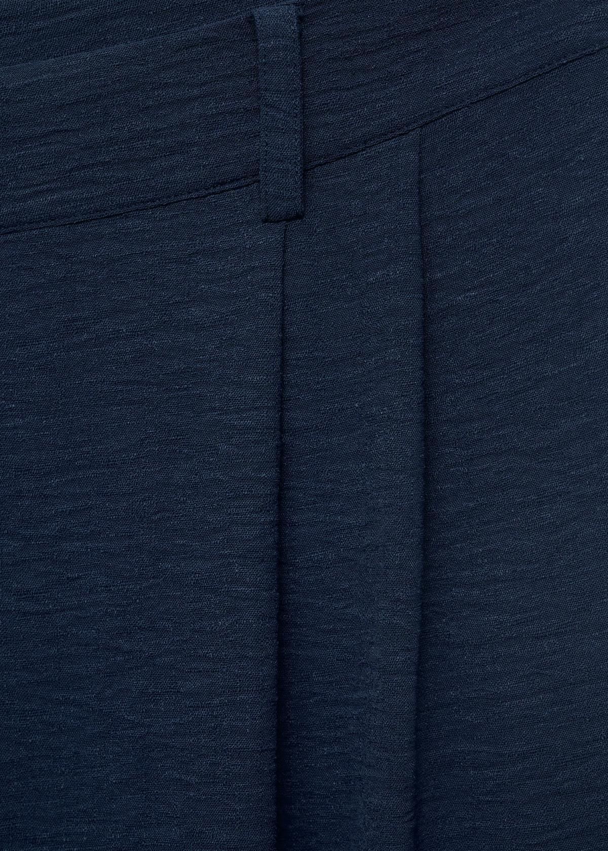 망고 테크니컬 하이웨이스트 와이드 핀턱 팬츠 17012540 AZUL MARINO - 상세 이미지 5