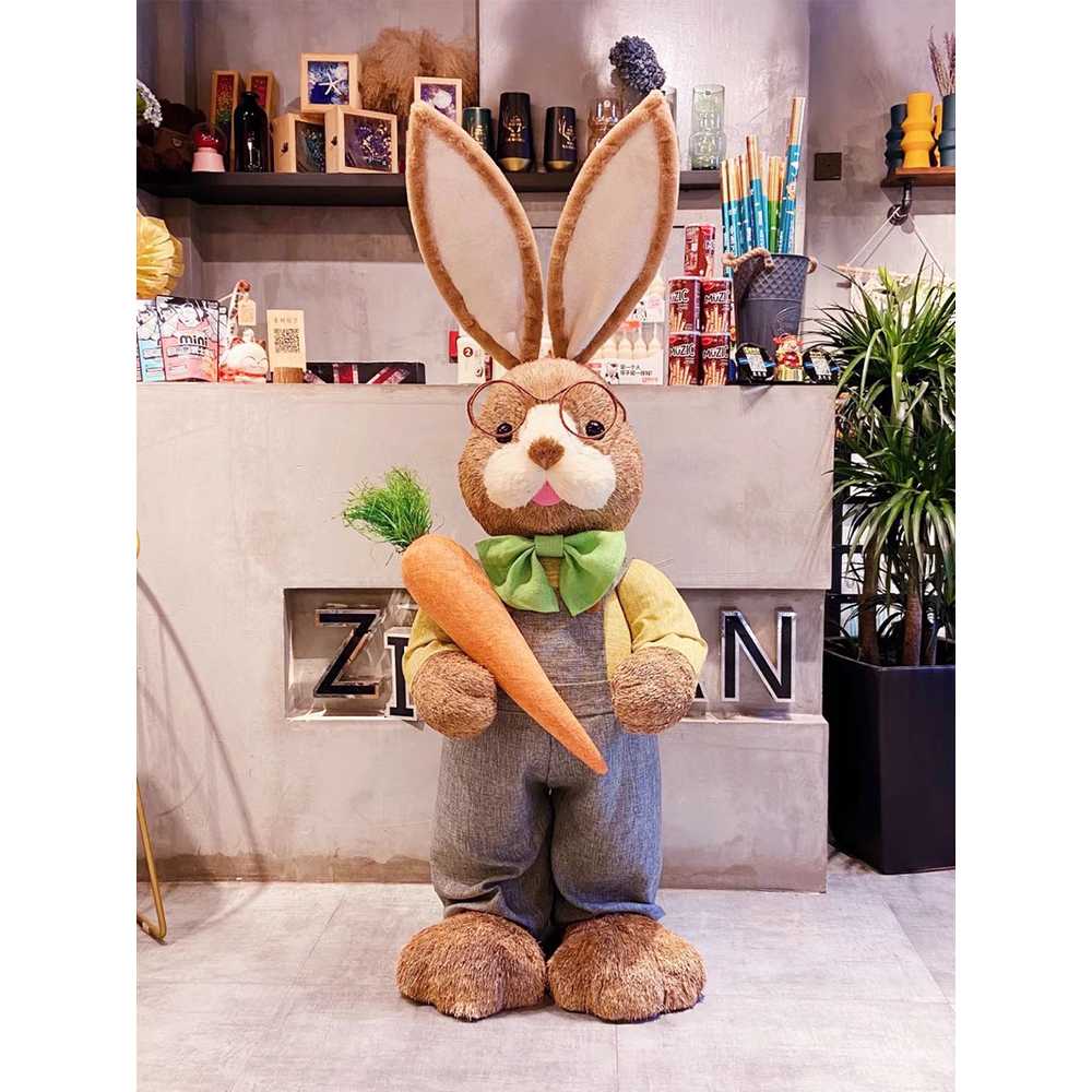 토끼 인형 장식품 대형 거실 꾸미기 인테리어 소품 A형 토끼(160cm) - 상품 이미지