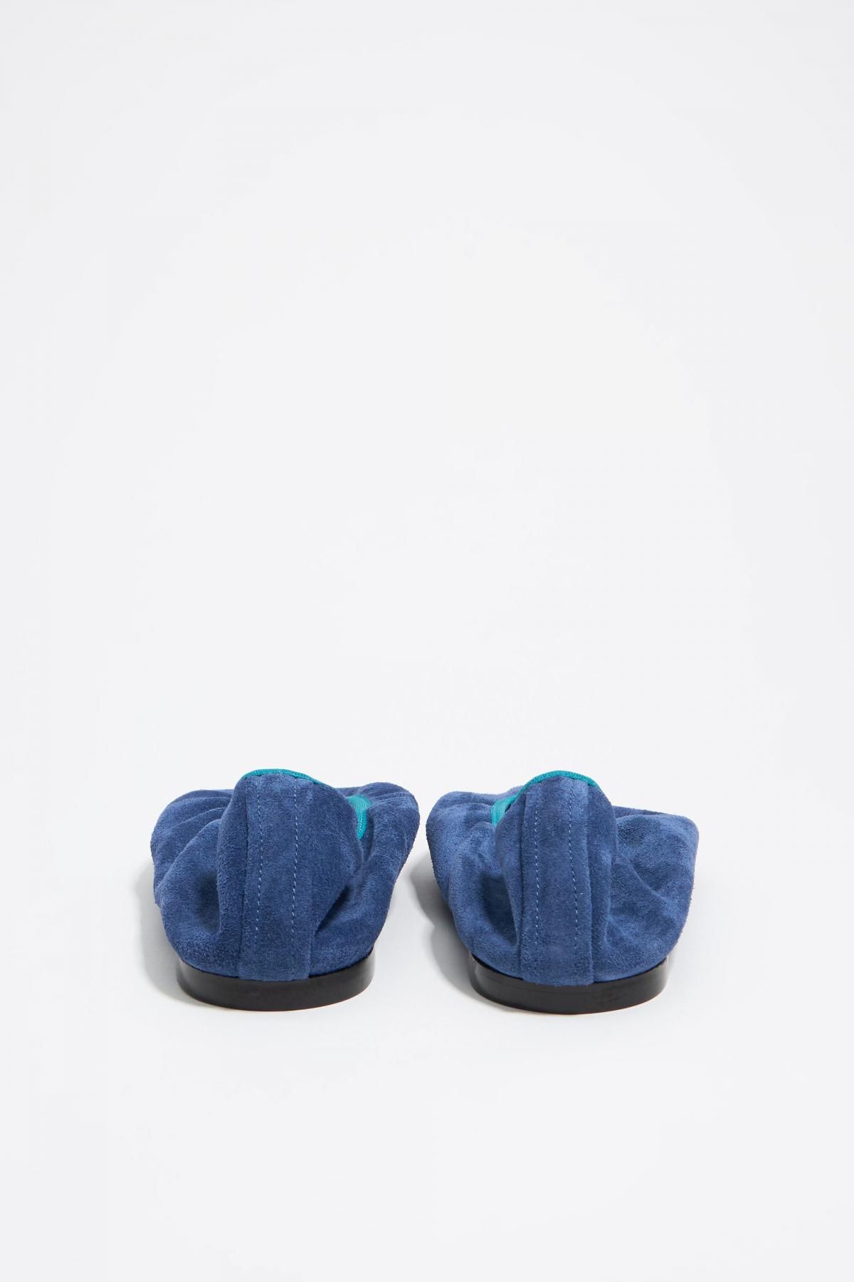 빔바이롤라 포인트토 스웨이드 데님 블루 발레리나 플랫슈즈 252BZ0416.11403 DENIM BLUE - 상세 이미지 4