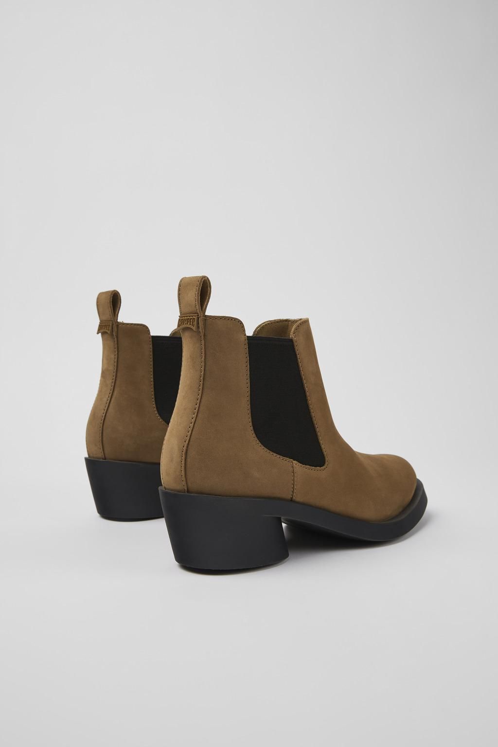 캠퍼 클래식 브라운 누벅 앵클 부츠 Bonnie K400717-002 BROWN - 상세 이미지 3
