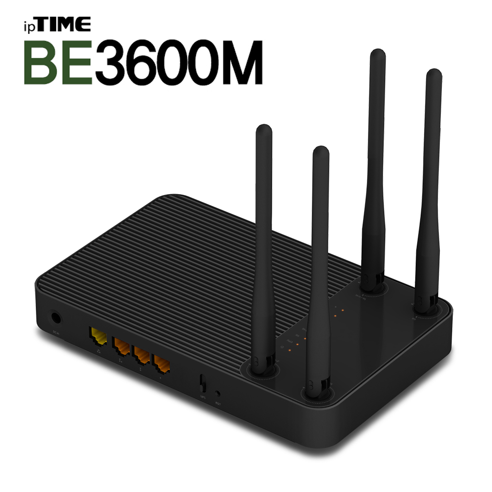 ipTIME BE3600M 3포트 5Ghz 무선랜 와이파이공유기 유무선공유기 고속CPU - 상품 이미지