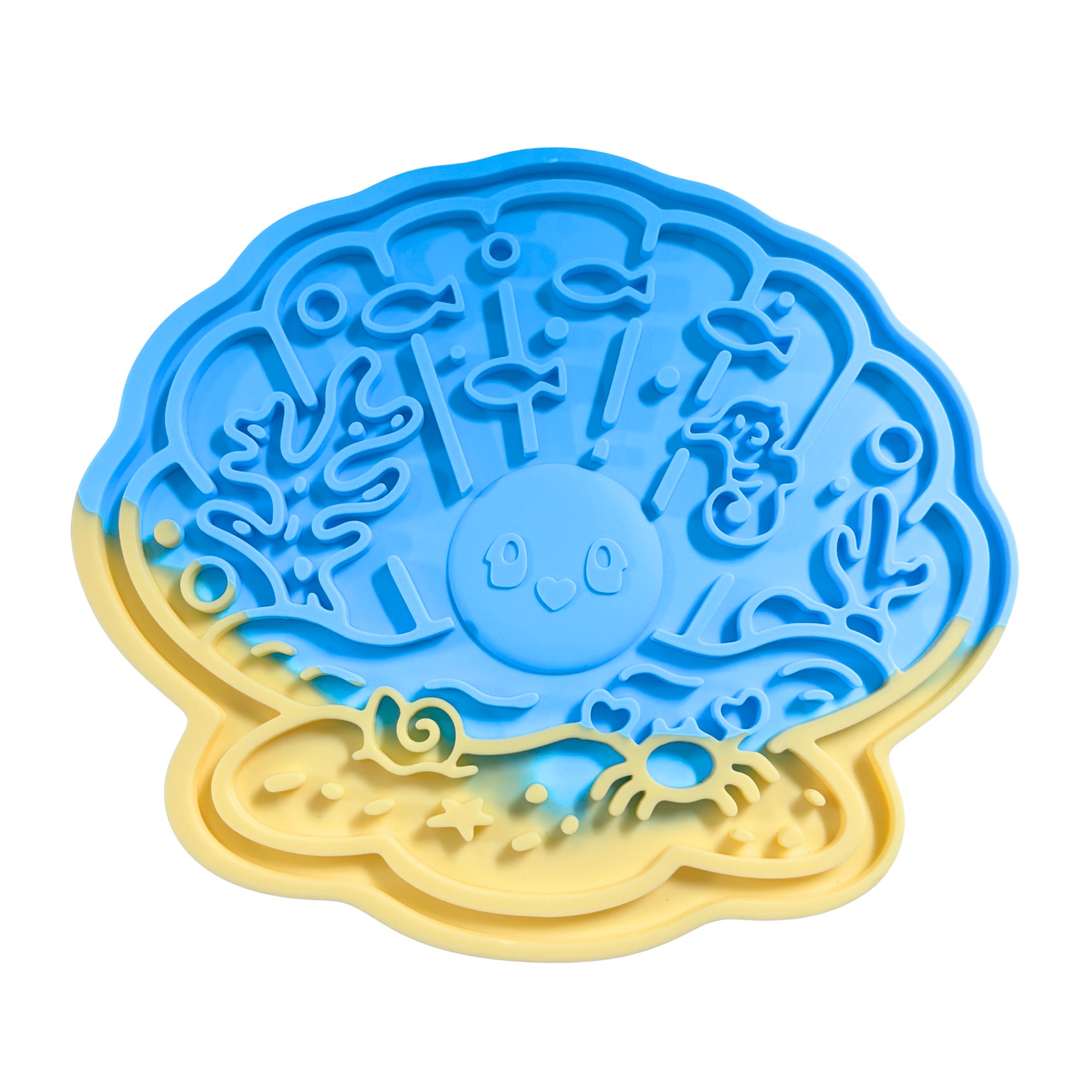 뽀뽀쉘 실리콘 슬로우 식기 강아지밥그릇 양면 고양이 물그릇