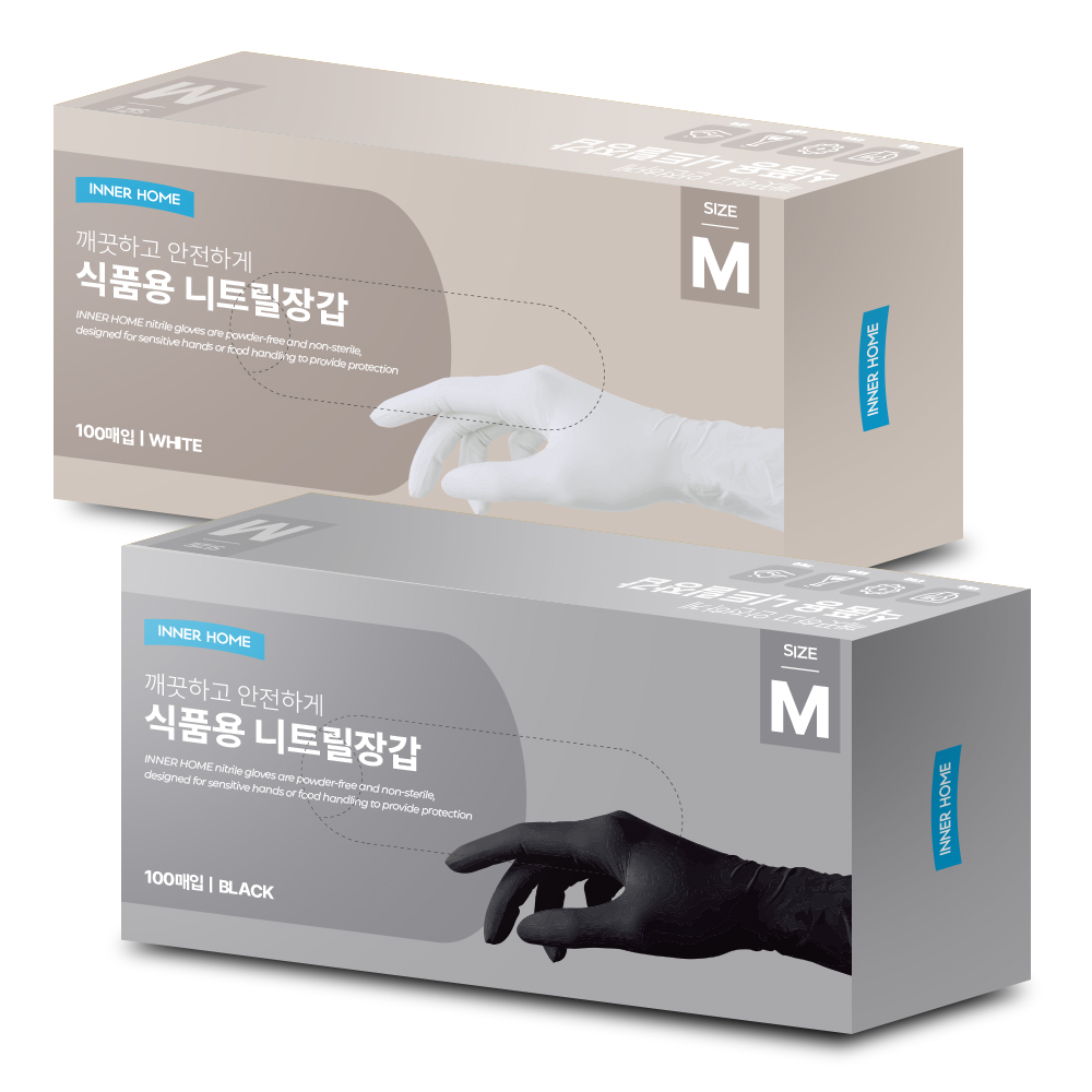 이너홈 니트릴장갑 더롱 30cm 100매
