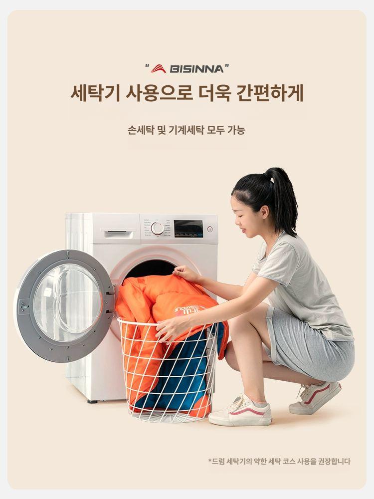 동계 침낭 빅사이즈 여행 텐트이불 슬리핑 이불 차박 경량 플리스 보온 군용 야외 침남 여름용 2.2kg자작나무브라운 2개 - 상세 이미지 5