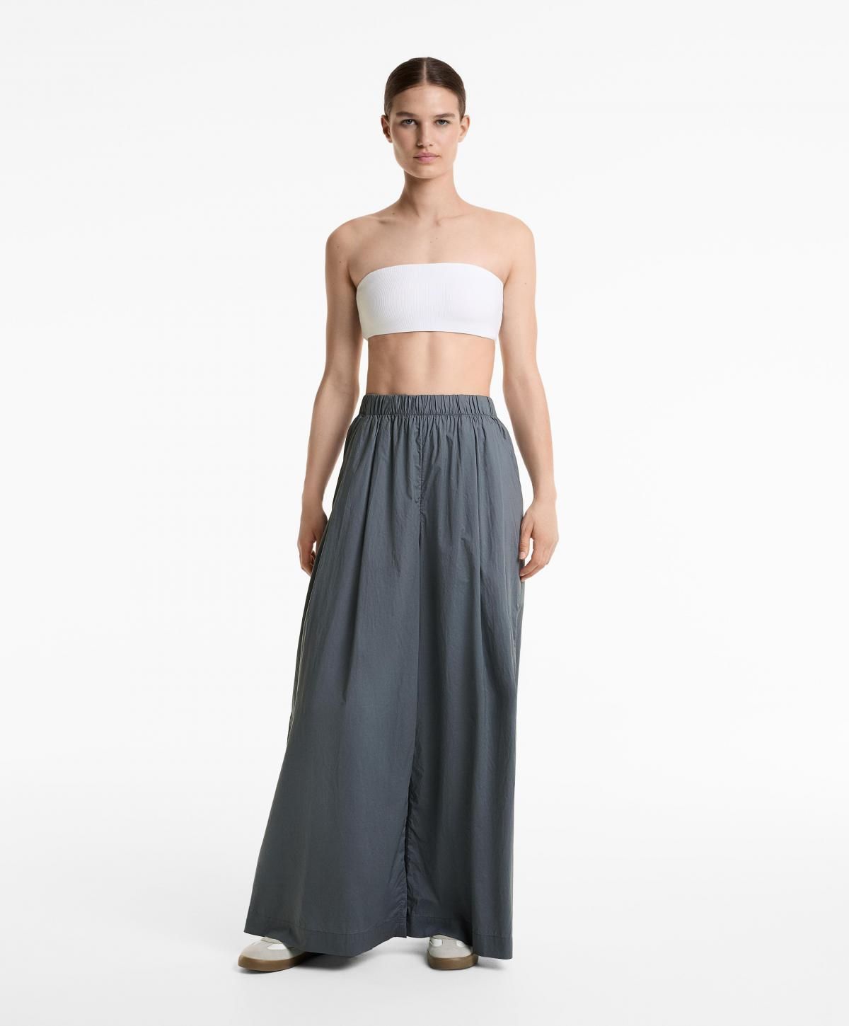 오이쇼 와이드핏 코튼 포플린 팬츠 3356/873 PETROLBLUE - 상세 이미지 2