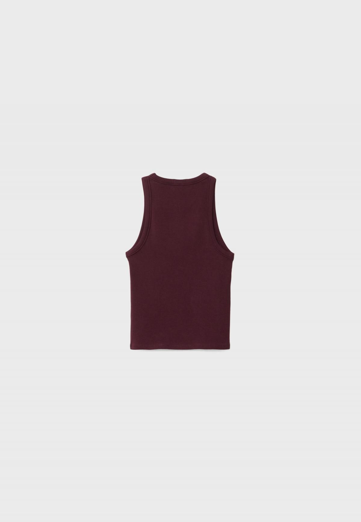 스트라디바리우스 헤비웨이트 베이직 레이서백 민소매 탑 2550/593 AUBERGINE - 상세 이미지 2