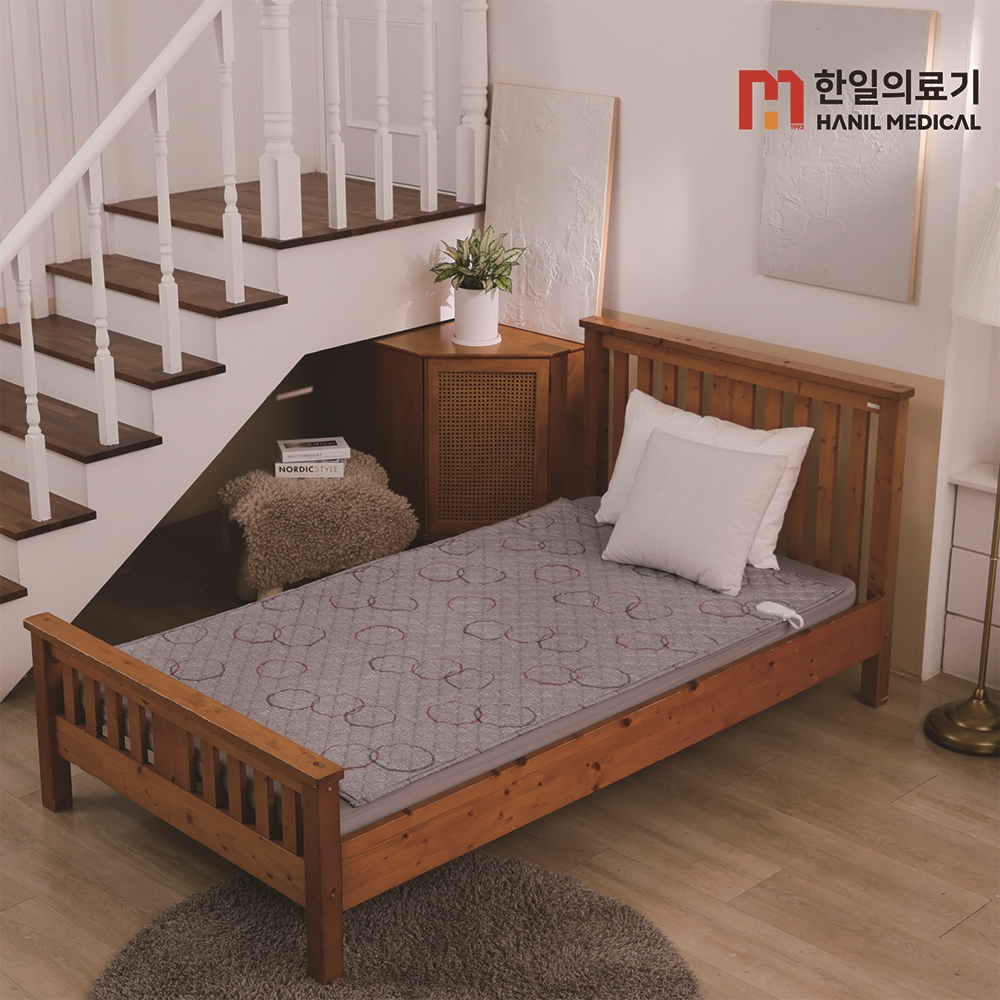 전자파없는 EMF 국산 한일의료기 탄소매트 카본 전기매트 전기요 전기장판 더블, 140x180cm, 오보석+마그네틱