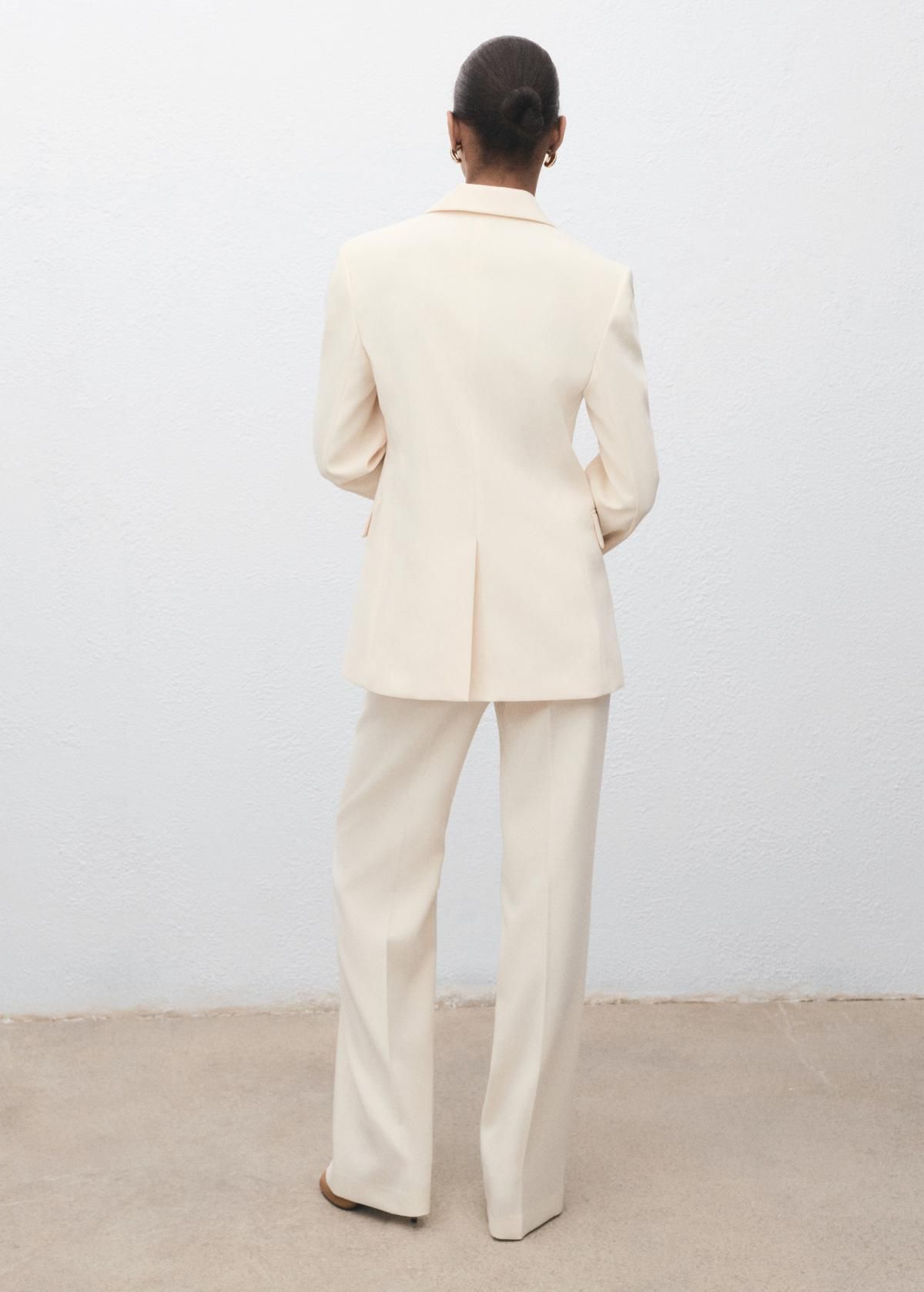 망고 미니멀 스트레이트핏 테일러드 정장 팬츠 17024119 VAINILLA - 상세 이미지 3