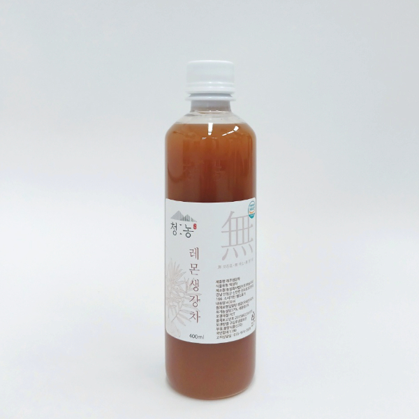 청농 레몬생강차 400ml 생강청 레몬진저티 - 상품 이미지