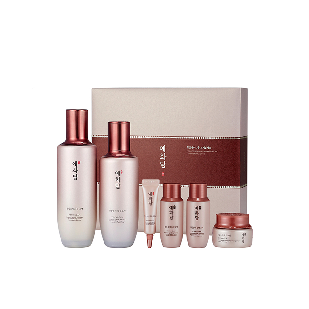더페이스샵 예화담 천삼송이 2종 세트 (수액 155mL + 유액 140mL) - 상품 이미지