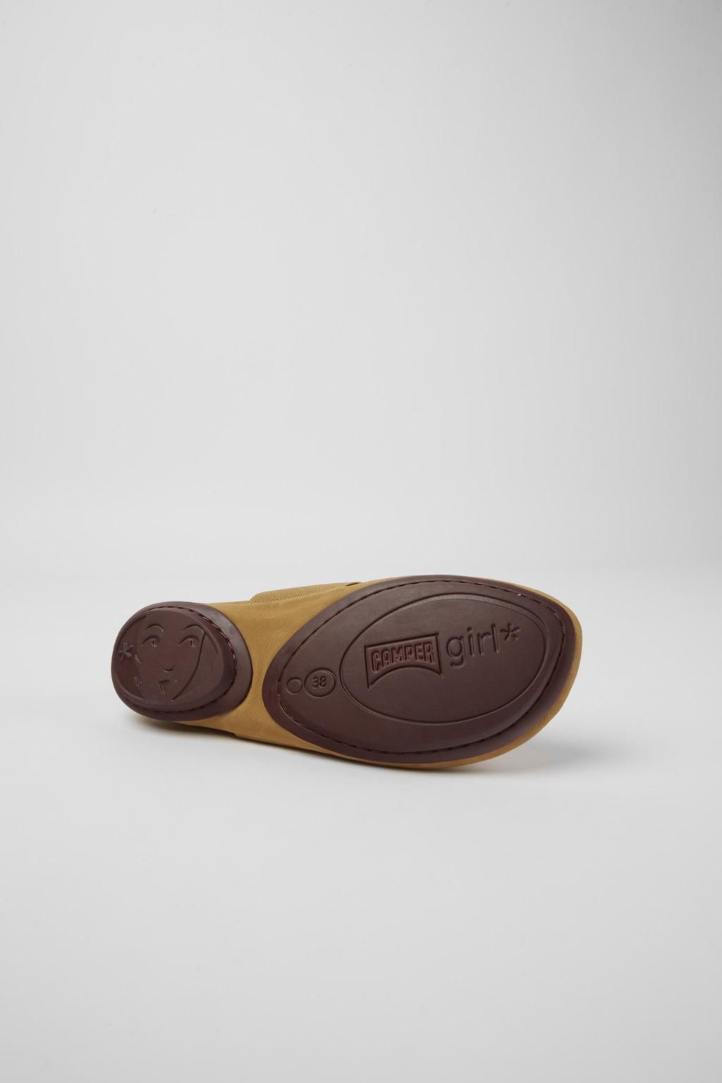 캠퍼 브라운 컴포트 누벅 플랫슈즈 Right 21595-200 BROWN - 상세 이미지 5