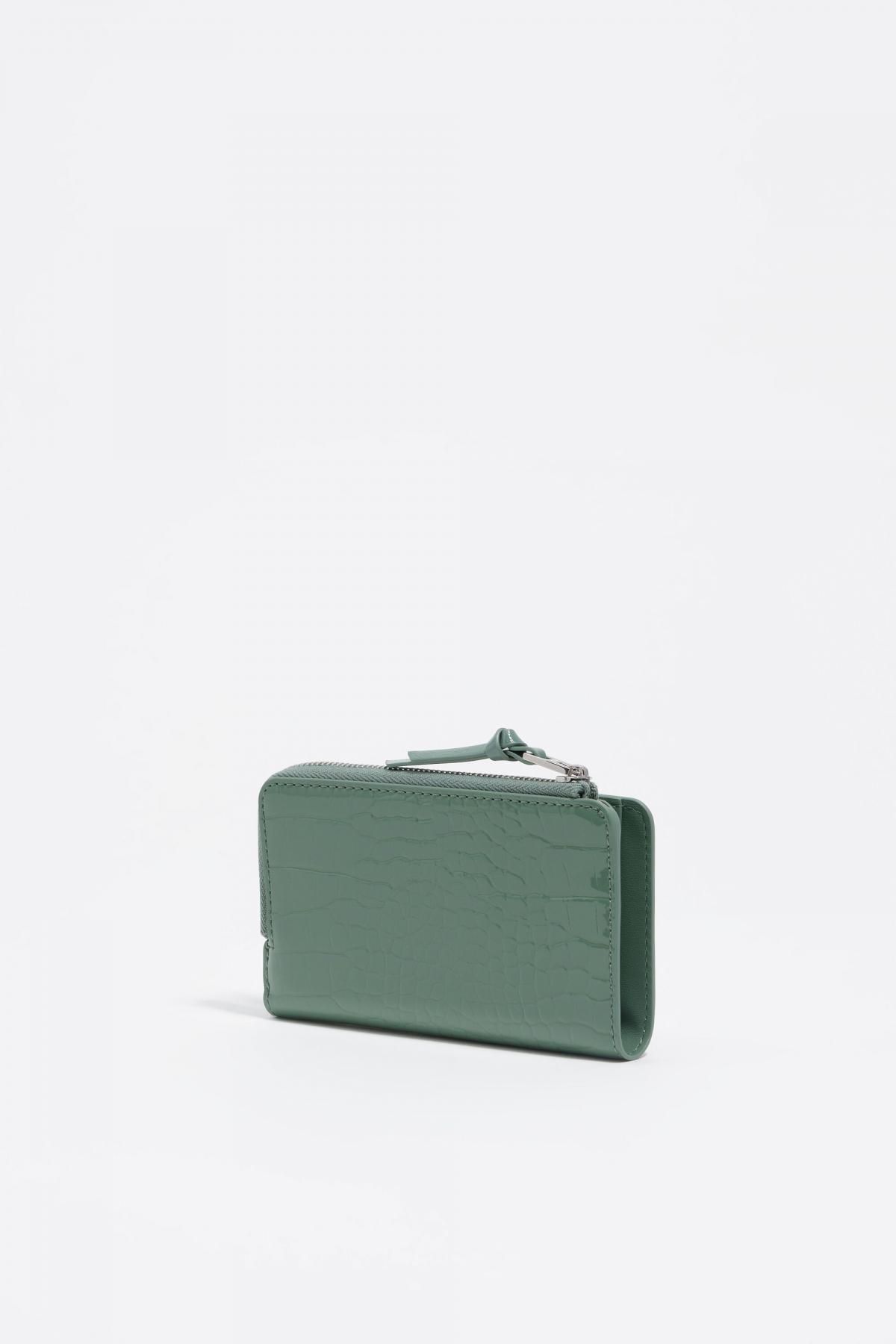 빔바이롤라 샤이니 텍스처 파스텔그린 미니 지갑 252BBQ215.10516 PASTEL GREEN - 상세 이미지 5