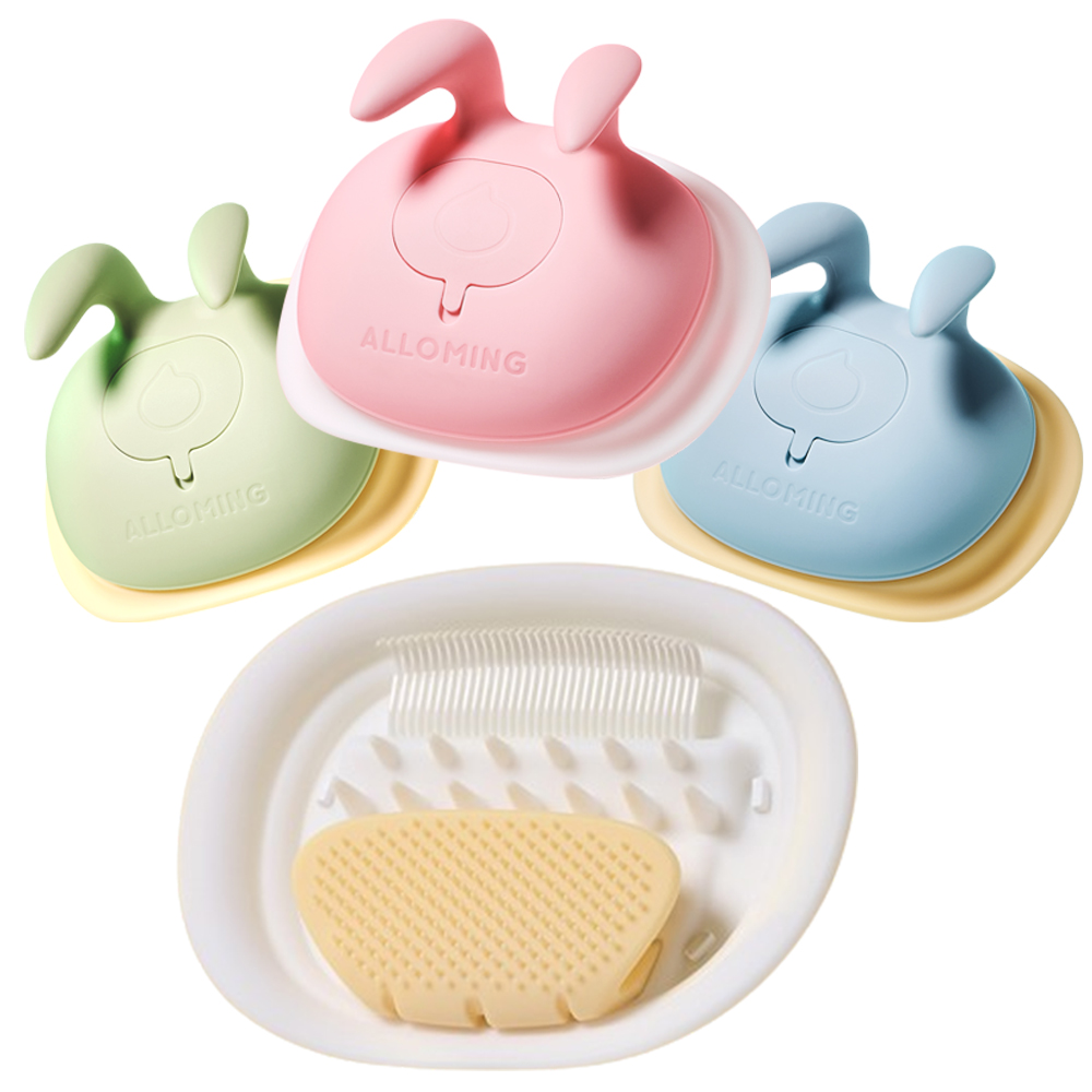 알로밍 트루그루밍브러쉬 고양이빗 강아지빗 공용 상부 그립모듈 하부 단모&직모용 모듈