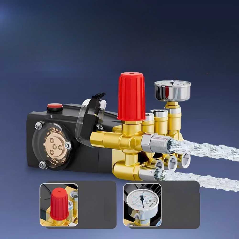 산업용 초고압 펌프 모터 고압 물분사 세척 시스템 19mm 샤프트 1.3-1.8kw 2단 - 상세 이미지 3