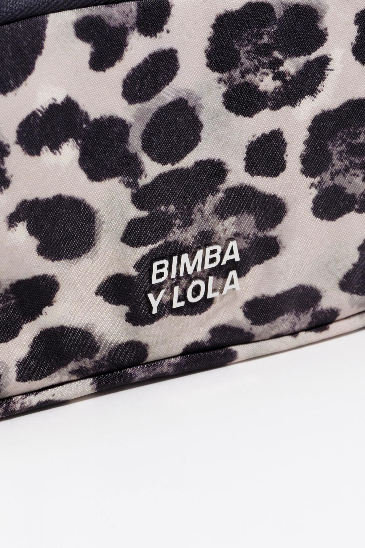 빔바이롤라 레오파드 프린트 그레이 나일론 더블 코스메틱 파우치 252BBK426.10342 LEOPARD GREY - 상세 이미지 4